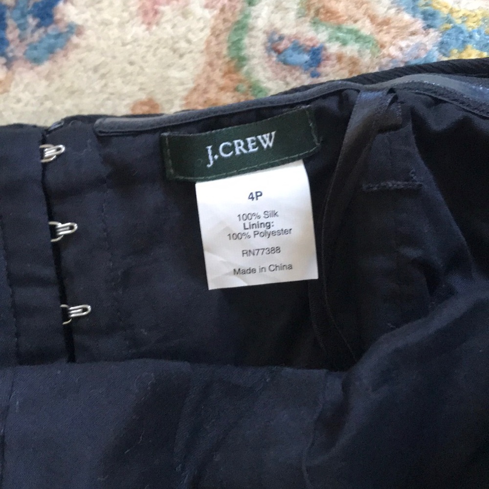 NWOT J Crew Silk Chiffon Dress - Picture 3 of 6